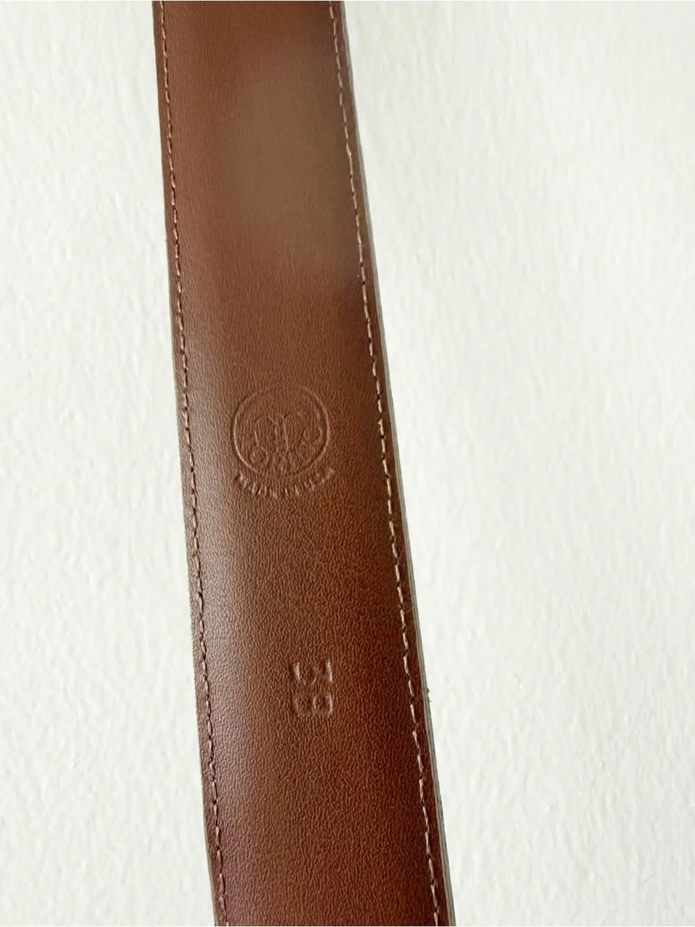 Torino USA Made Brown Suede European Leather Men's Belt Size 38